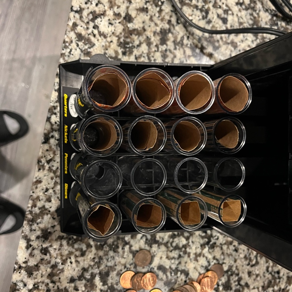 Coin Counter and Sorter in Black